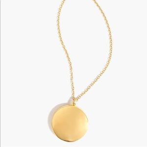 J. Crew Gold Circle Locket